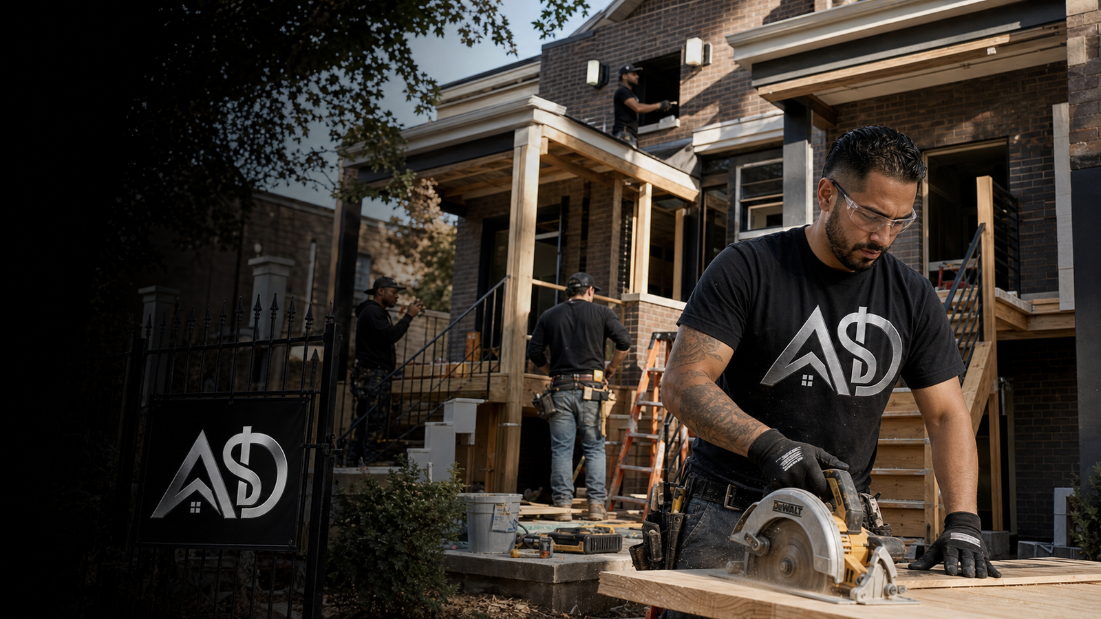 Another Day Another Dollar Construction crew renovating a Chicago home